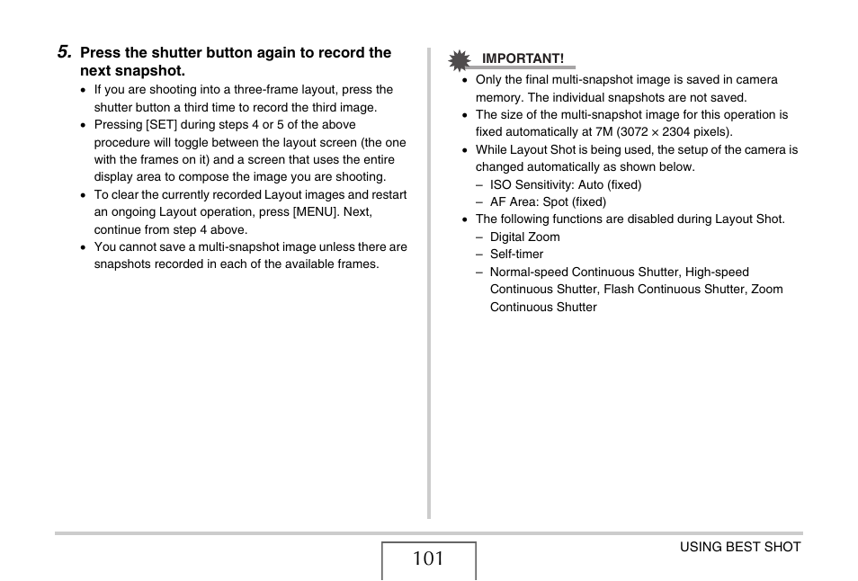 Casio EXILIM EX-Z1050 User Manual | Page 101 / 252