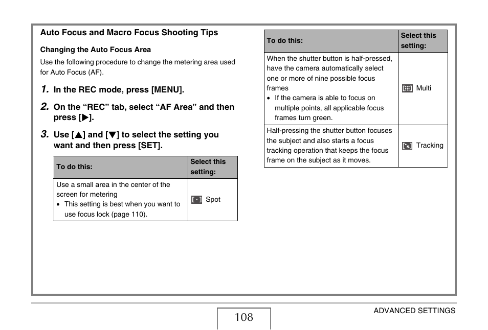 Casio EXILIM EX-Z1050 User Manual | Page 108 / 252