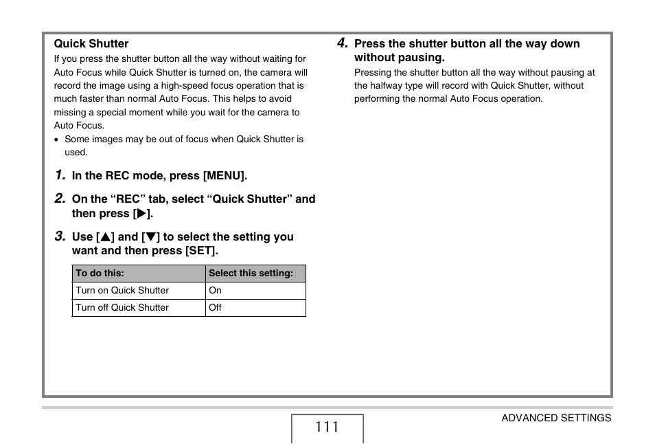 E 111) | Casio EXILIM EX-Z1050 User Manual | Page 111 / 252