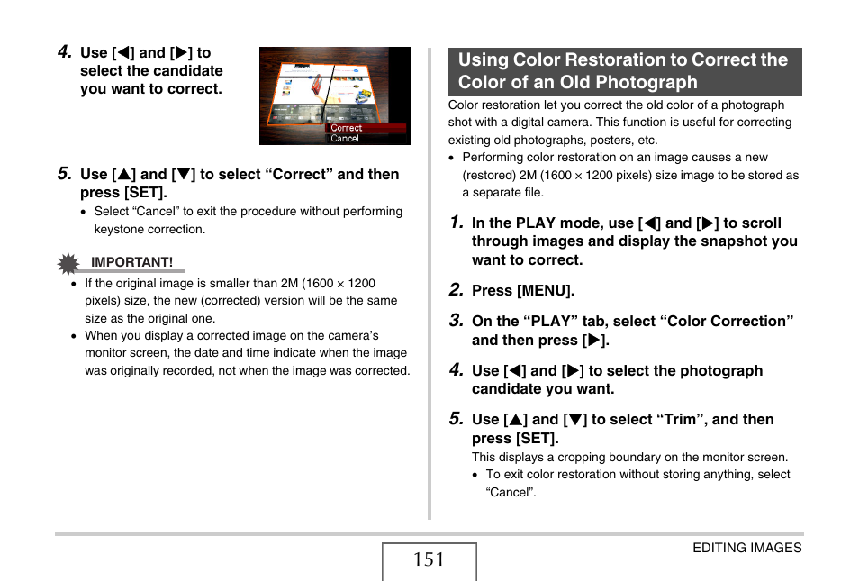 Casio EXILIM EX-Z1050 User Manual | Page 151 / 252