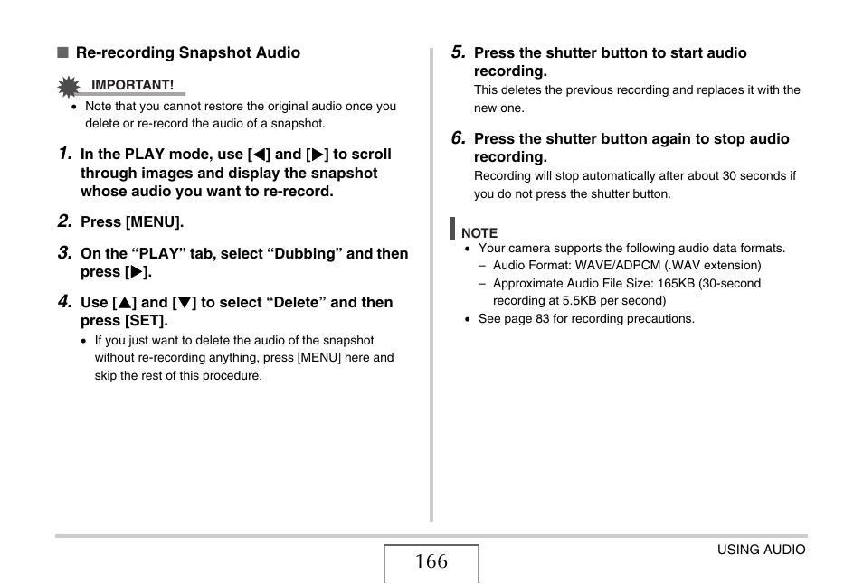 Casio EXILIM EX-Z1050 User Manual | Page 166 / 252