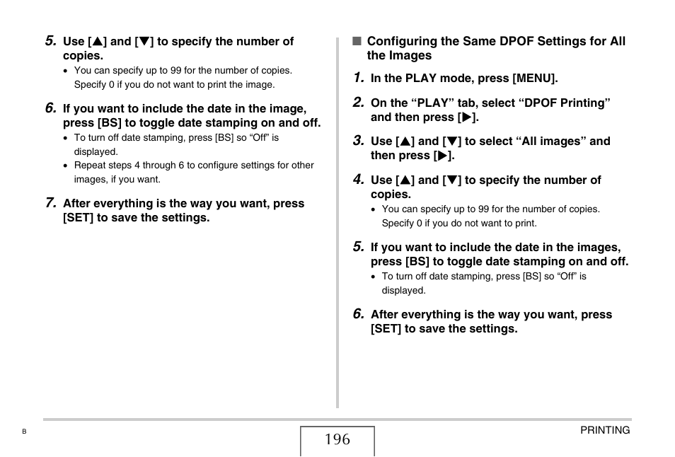 Casio EXILIM EX-Z1050 User Manual | Page 196 / 252