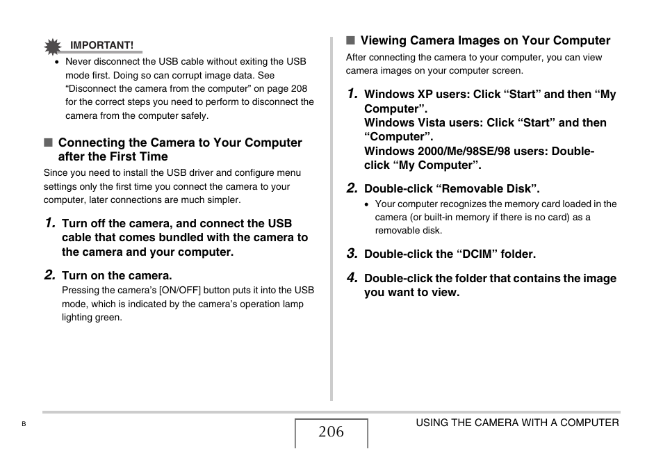 Casio EXILIM EX-Z1050 User Manual | Page 206 / 252