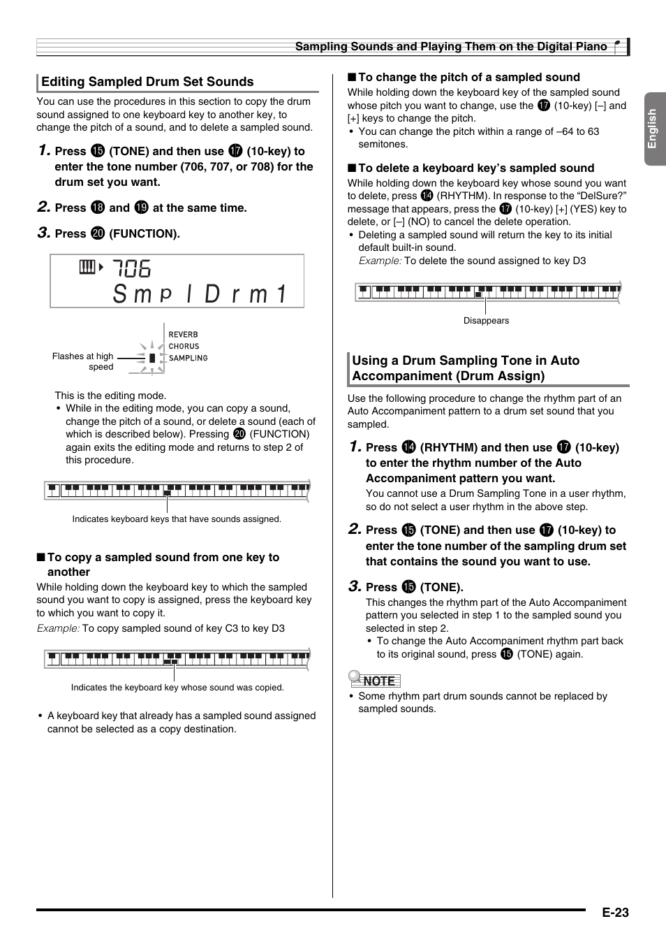 Casio NONE FOUND CDP-220R User Manual | Page 25 / 80