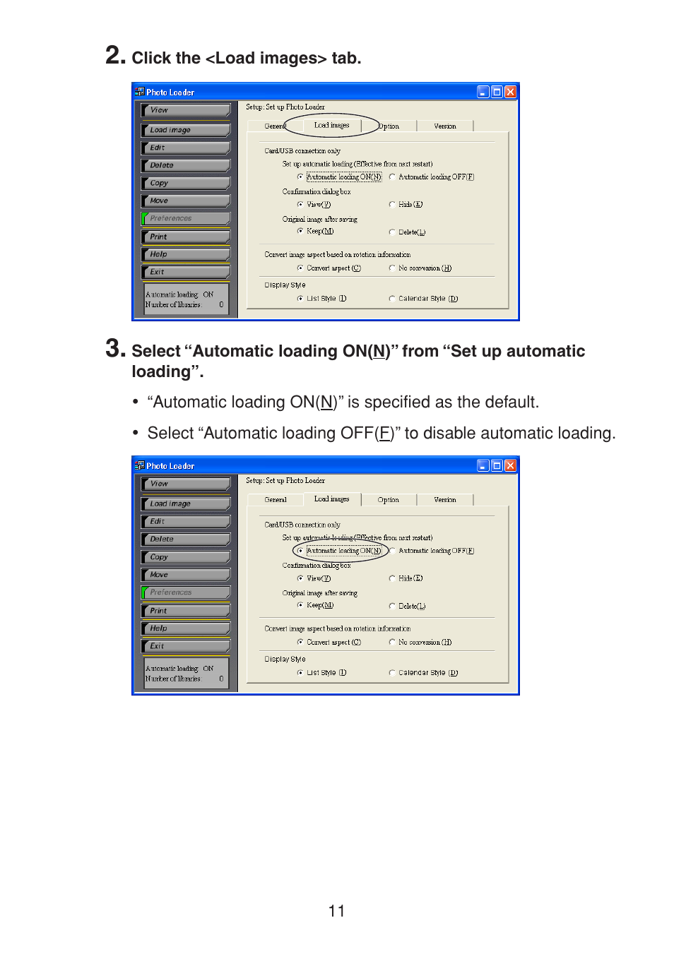 Casio PHOTO LOADER K800PSM2DMX User Manual | Page 11 / 48
