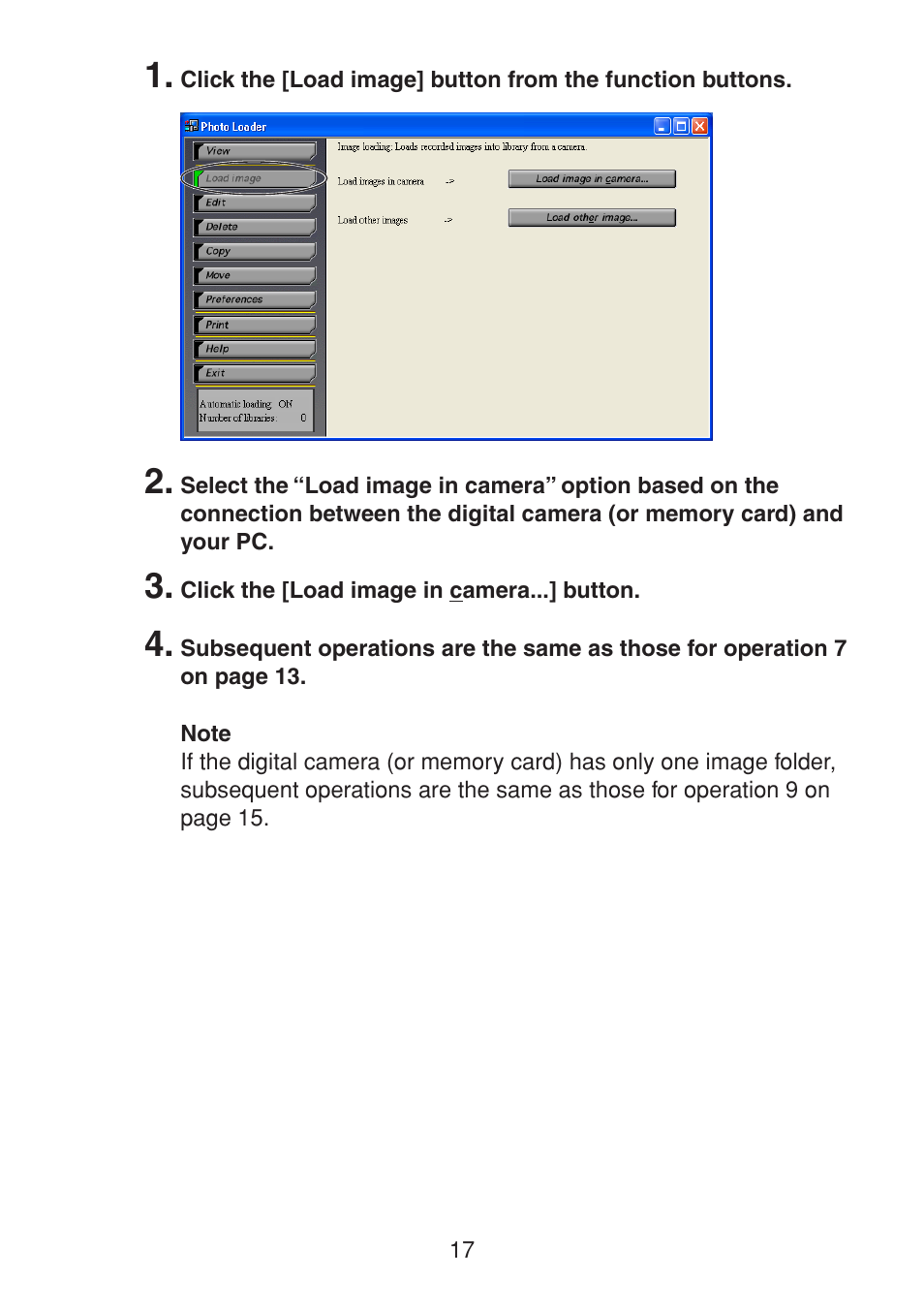 Casio PHOTO LOADER K800PSM2DMX User Manual | Page 17 / 48