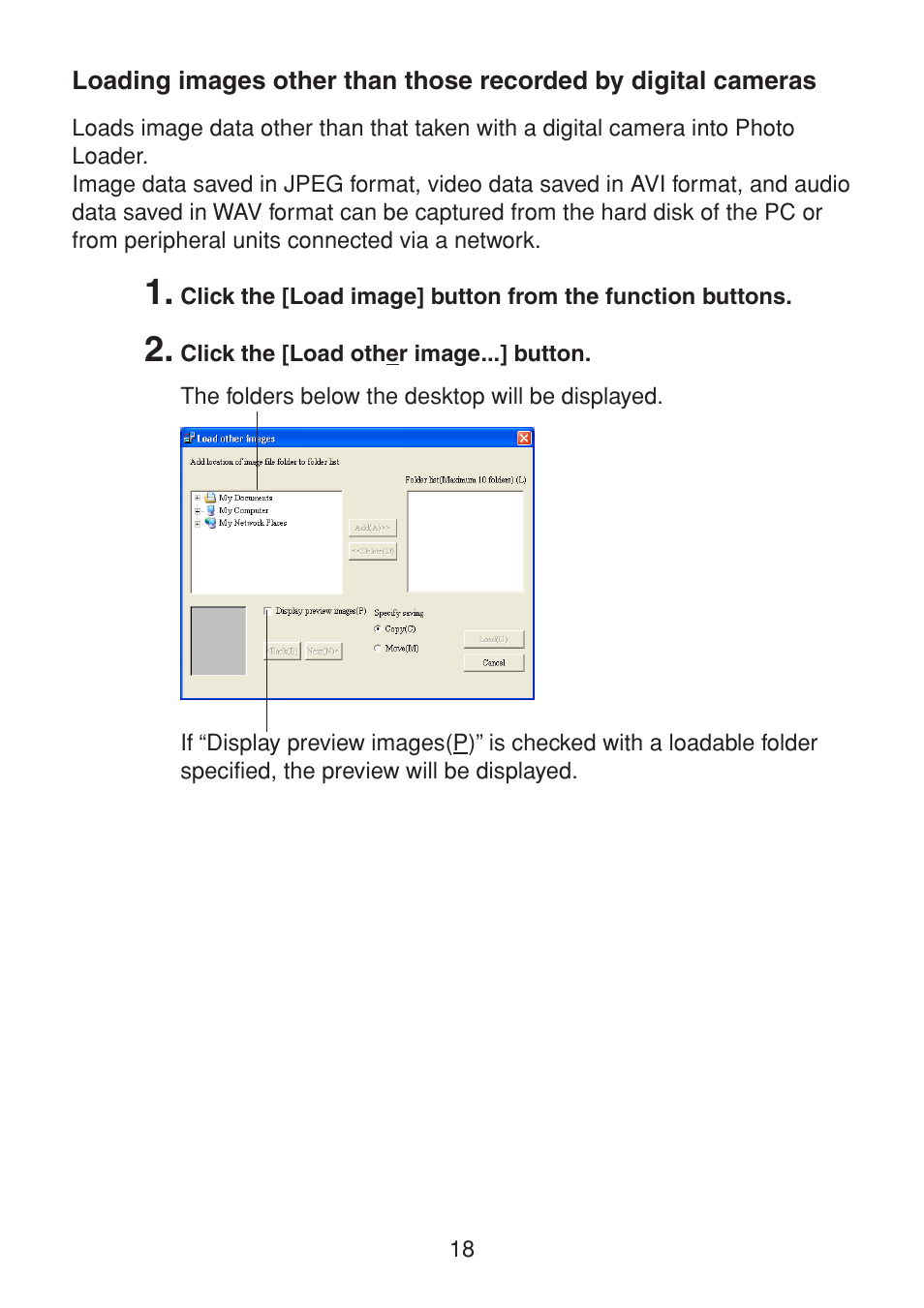 Casio PHOTO LOADER K800PSM2DMX User Manual | Page 18 / 48