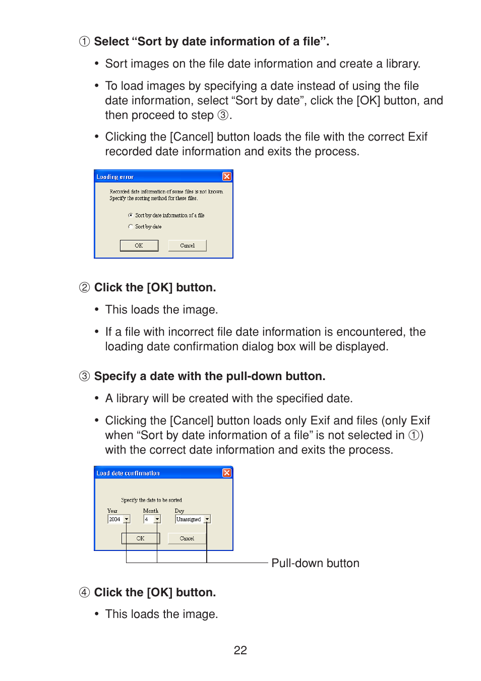 Casio PHOTO LOADER K800PSM2DMX User Manual | Page 22 / 48