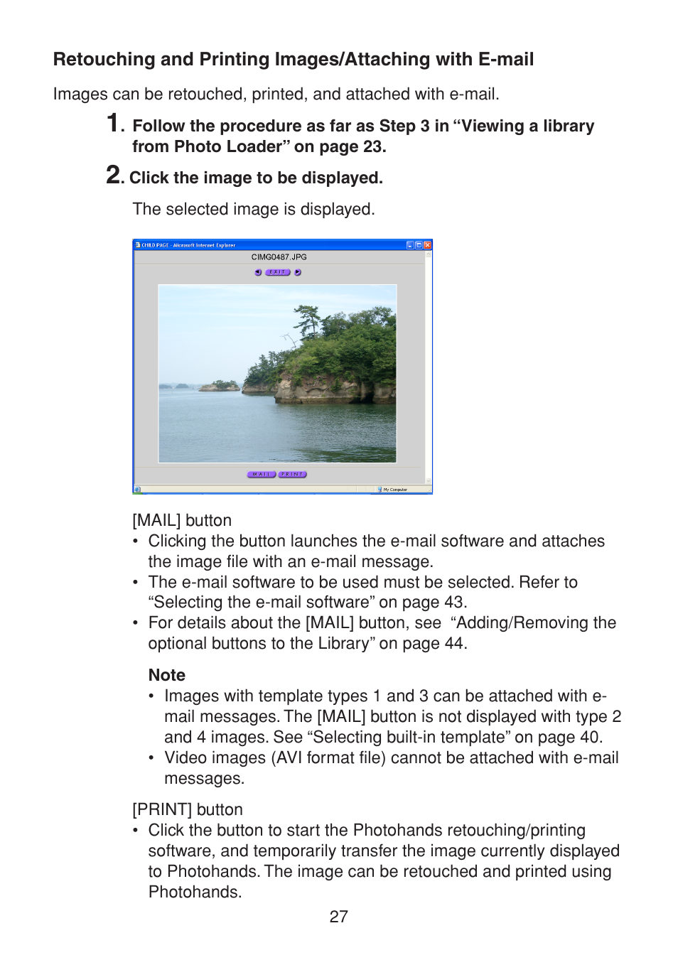 Casio PHOTO LOADER K800PSM2DMX User Manual | Page 27 / 48