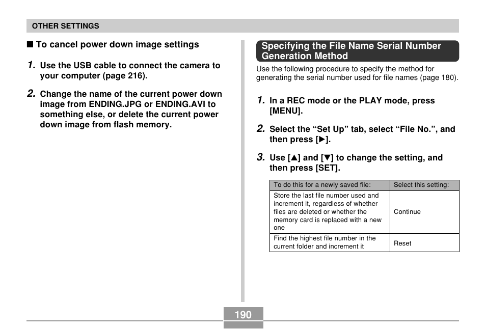 Casio EX-P700 User Manual | Page 190 / 267