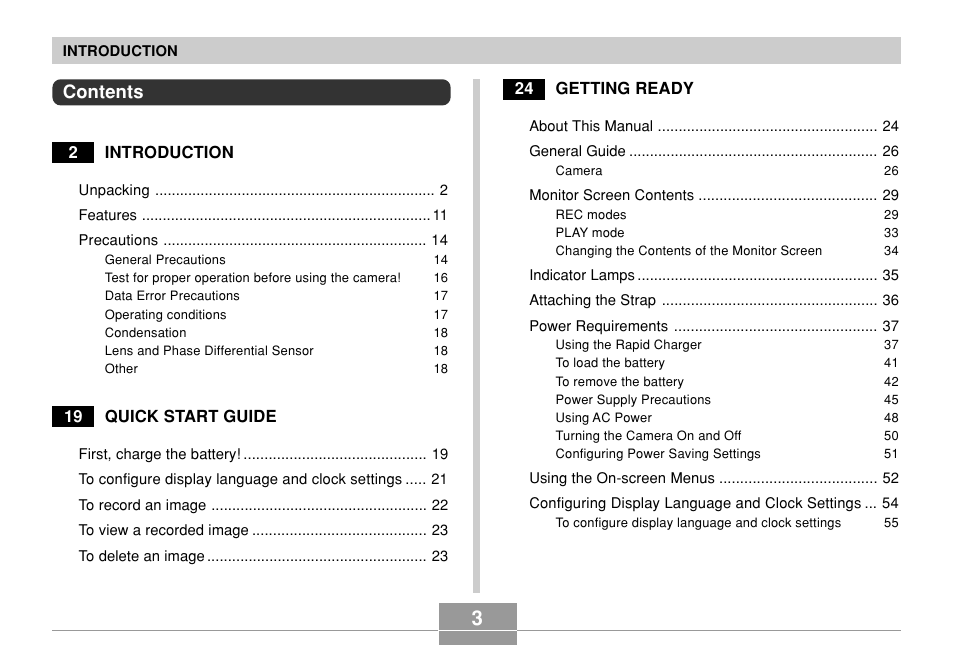 Casio EX-P700 User Manual | Page 3 / 267