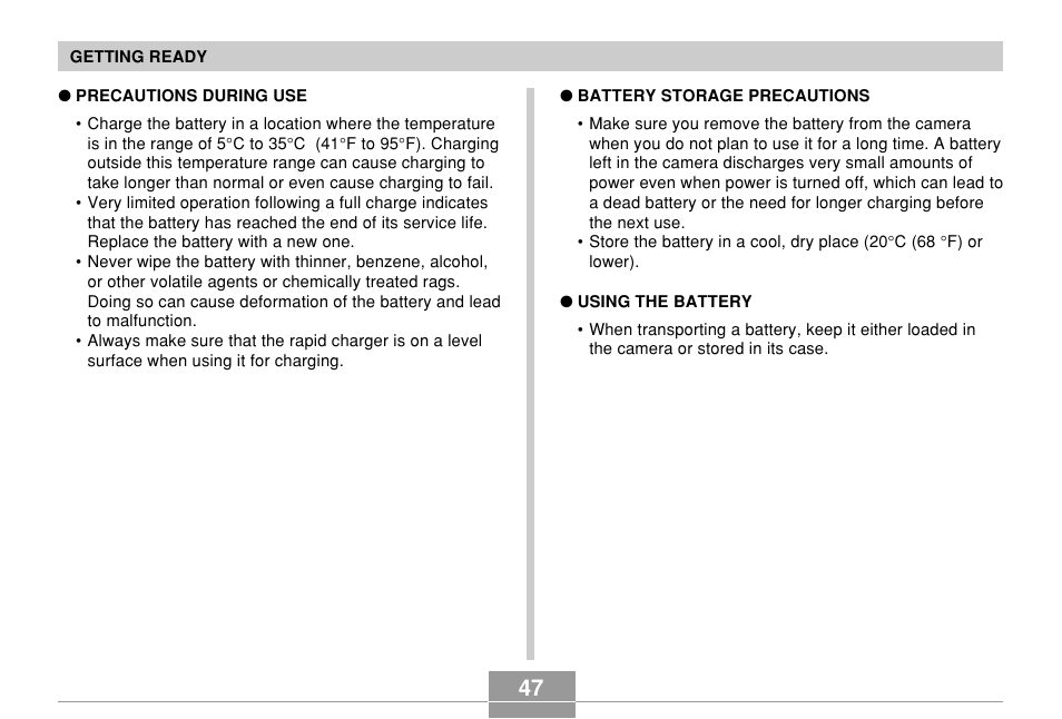 Casio EX-P700 User Manual | Page 47 / 267