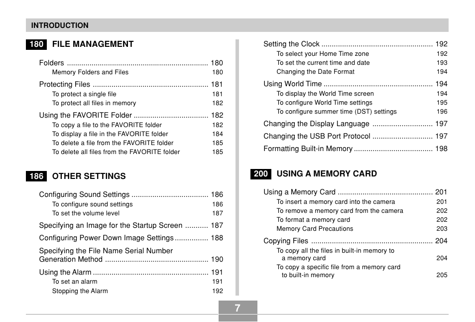 Casio EX-P700 User Manual | Page 7 / 267