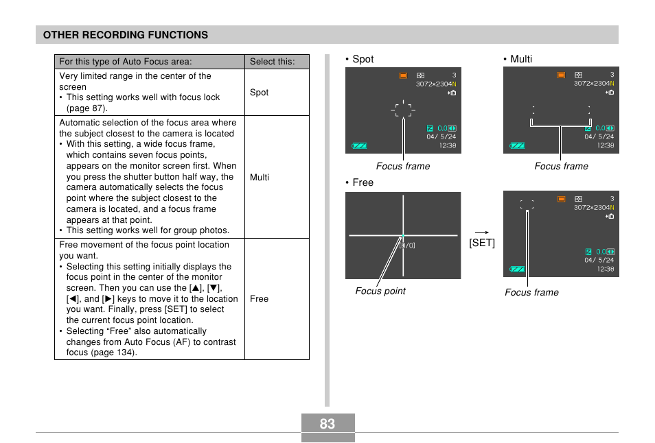 Casio EX-P700 User Manual | Page 83 / 267