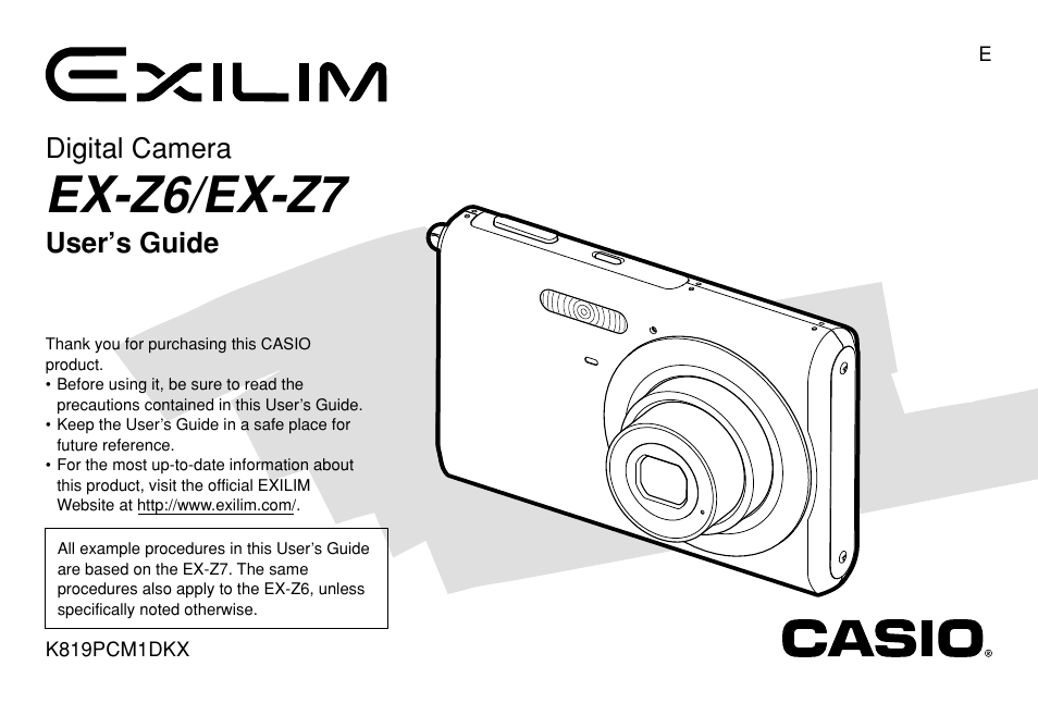 Casio EX-Z7 User Manual | 253 pages