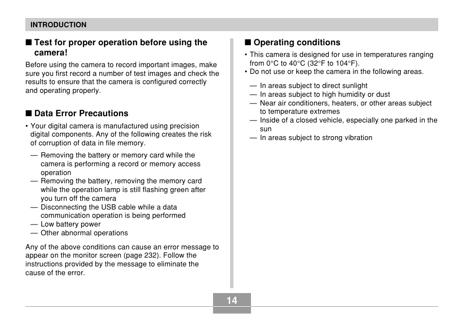 Casio EX-Z7 User Manual | Page 14 / 253
