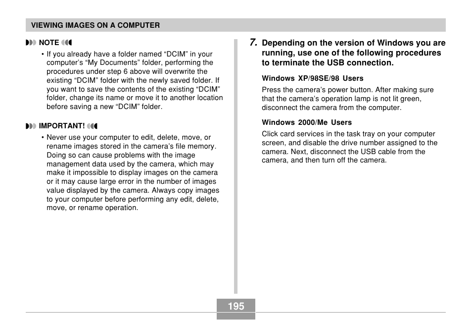 Casio EX-Z7 User Manual | Page 195 / 253
