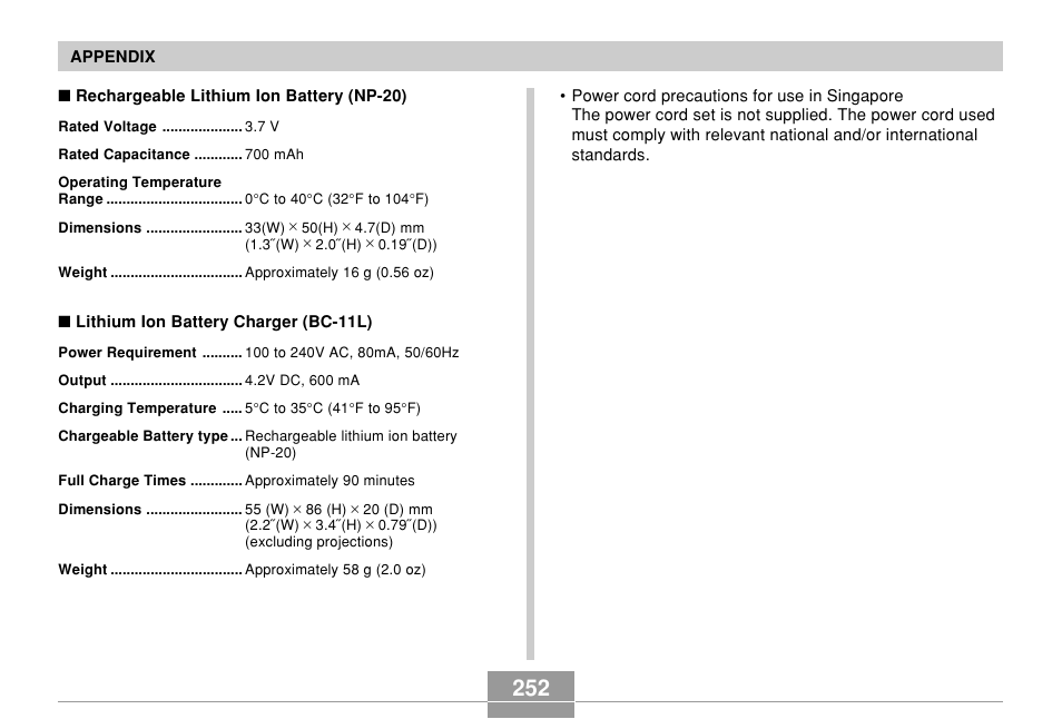 Casio EX-Z7 User Manual | Page 252 / 253