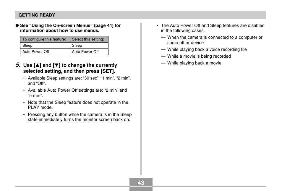 Casio EX-Z7 User Manual | Page 43 / 253