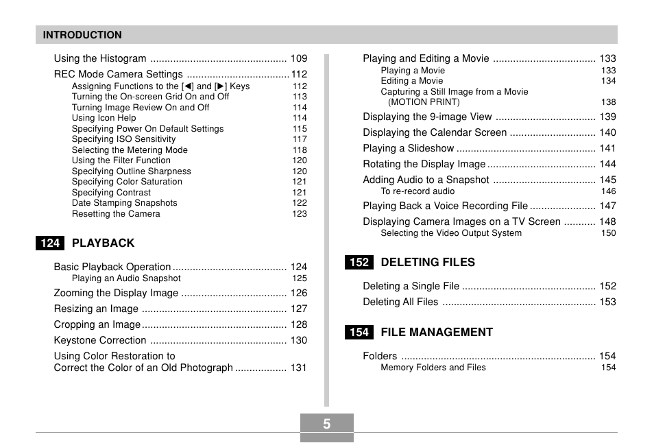 Casio EX-Z7 User Manual | Page 5 / 253