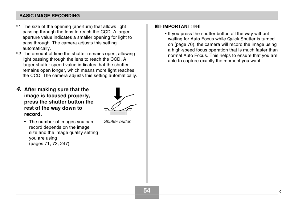 Casio EX-Z7 User Manual | Page 54 / 253