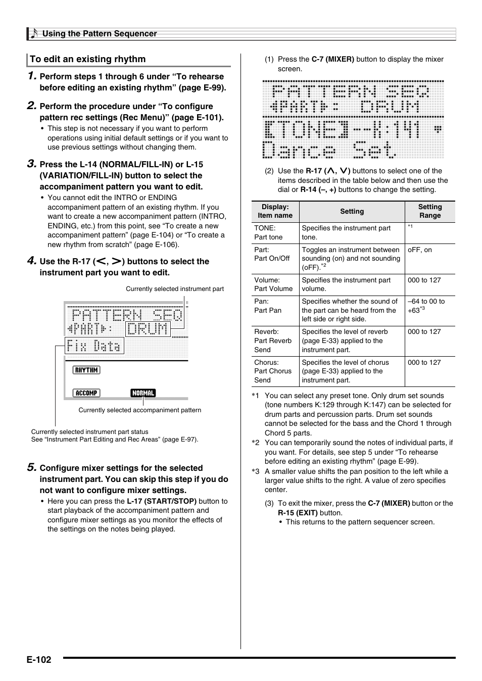E-102 | Casio AT-5 User Manual | Page 104 / 163