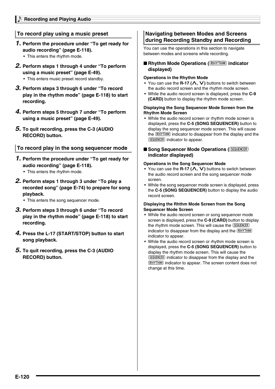 Casio AT-5 User Manual | Page 122 / 163