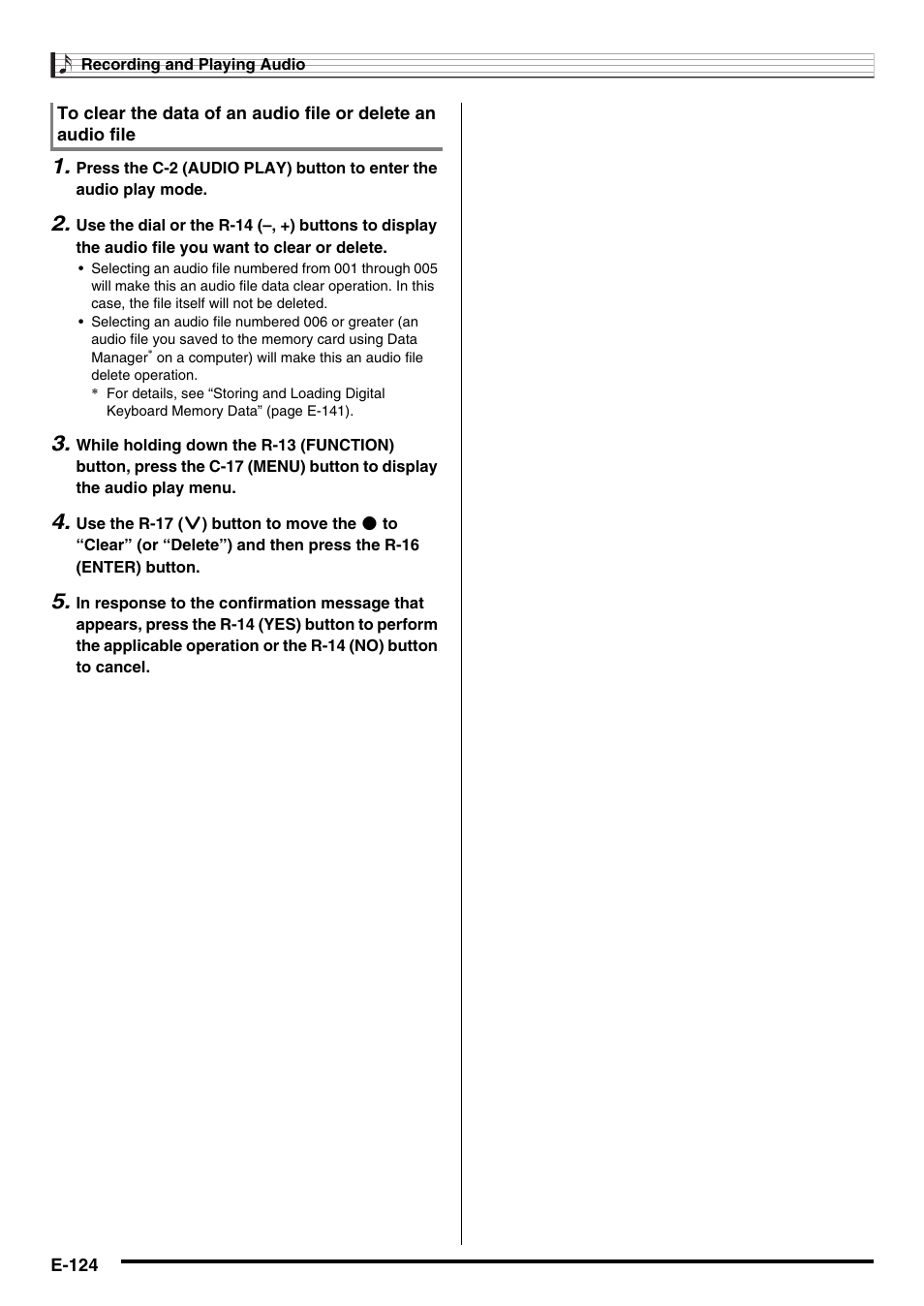 Casio AT-5 User Manual | Page 126 / 163