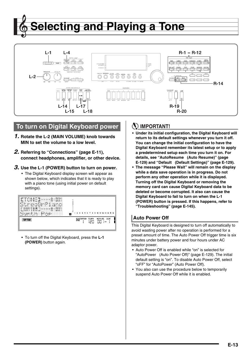 Selecting and playing a tone | Casio AT-5 User Manual | Page 15 / 163