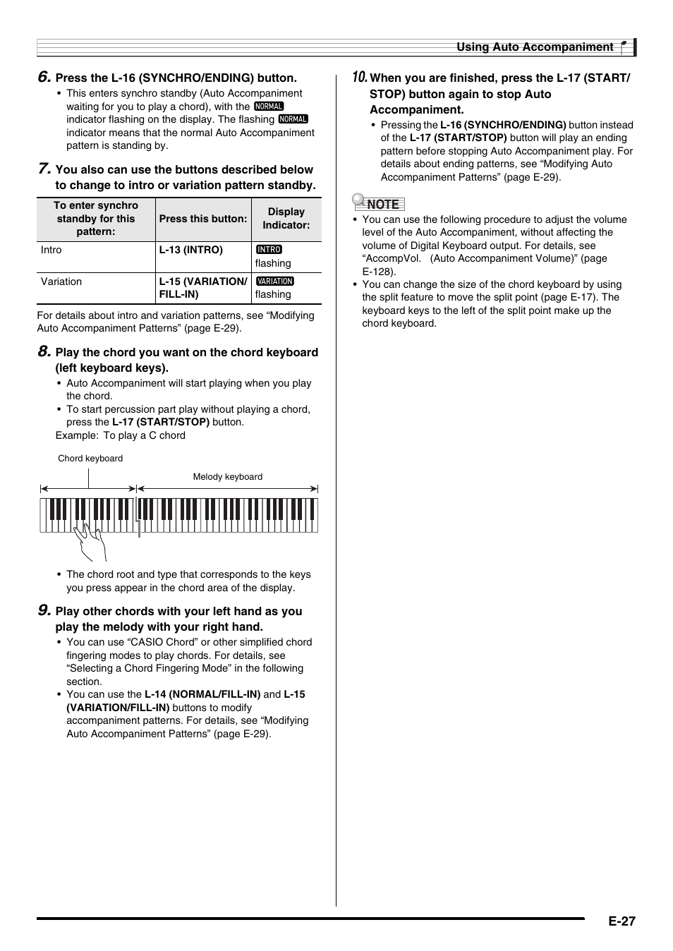 Casio AT-5 User Manual | Page 29 / 163