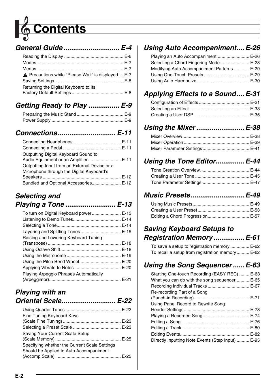 Casio AT-5 User Manual | Page 4 / 163