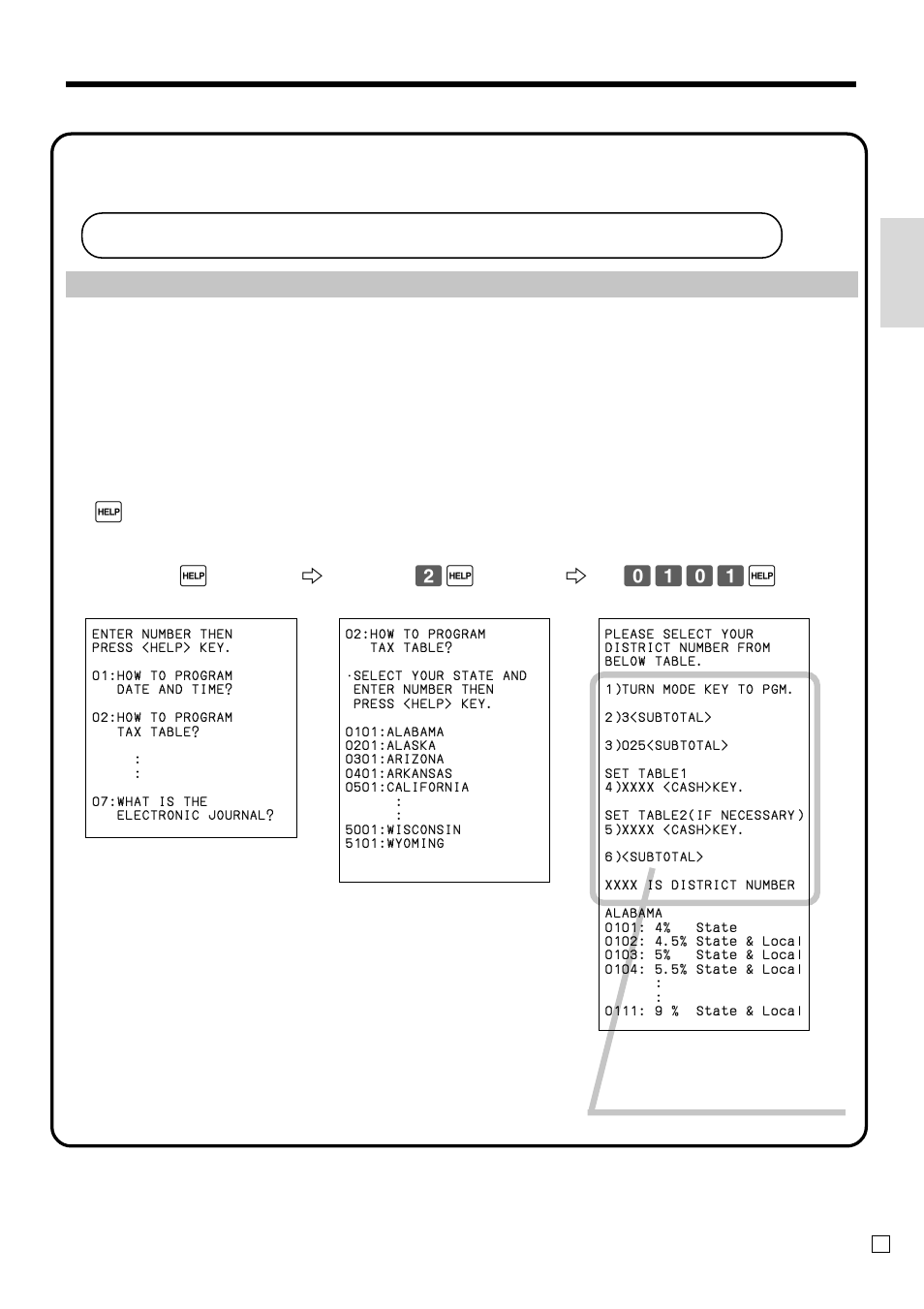 Programming automatic tax calculation, Getting star ted, Tax table programming | Casio CE-T100 User Manual | Page 13 / 92
