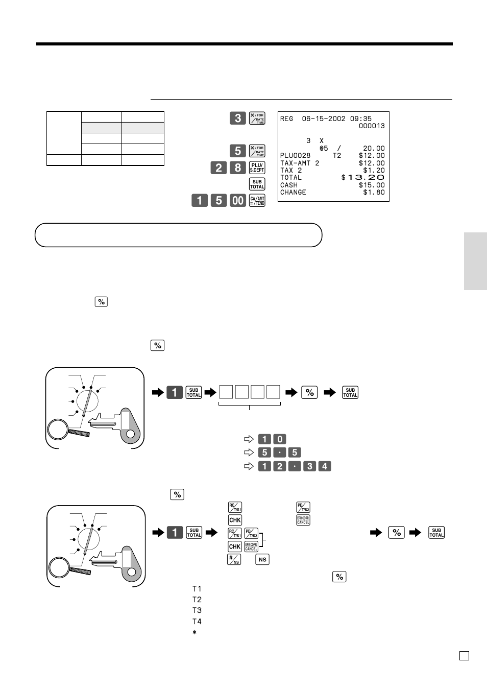 Preparing and using discounts | Casio CE-T100 User Manual | Page 31 / 92