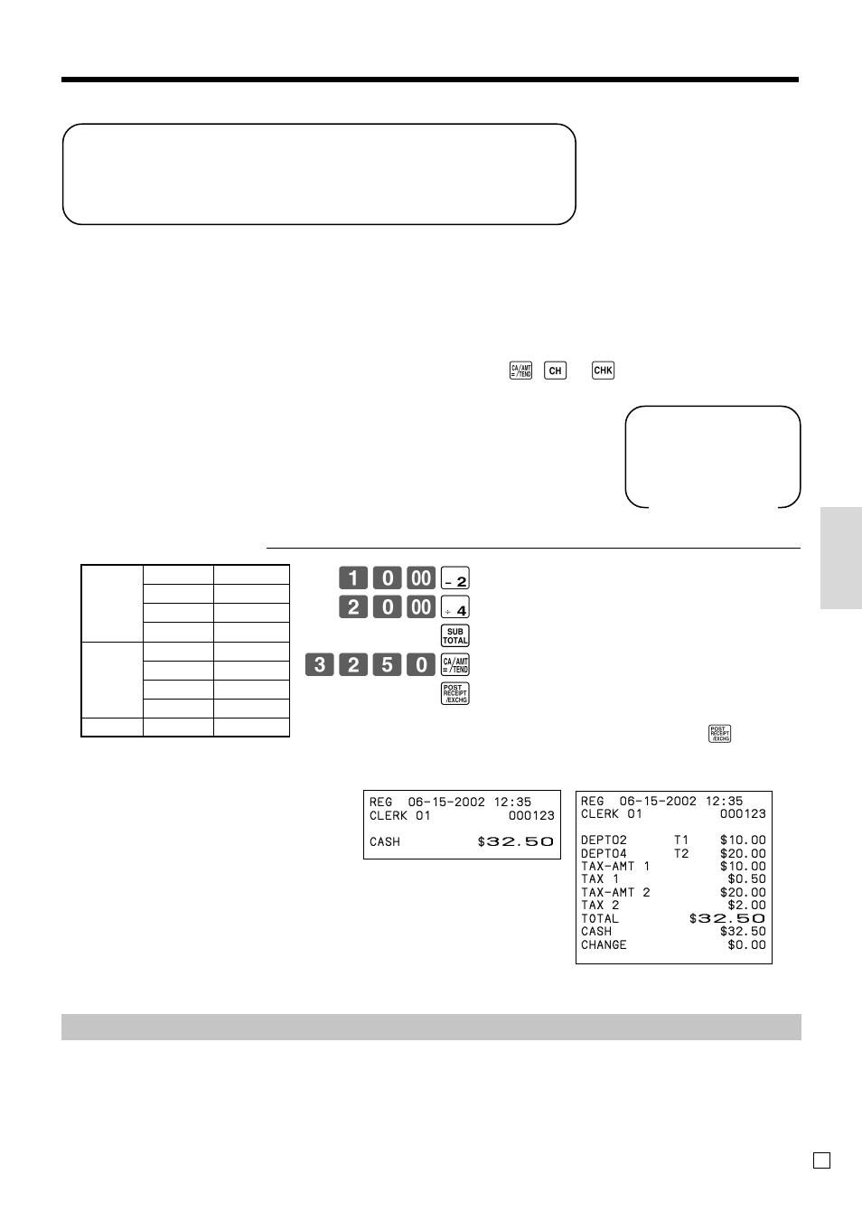 Con venient operations and setups, About post-finalization receipt | Casio CE-T100 User Manual | Page 45 / 92