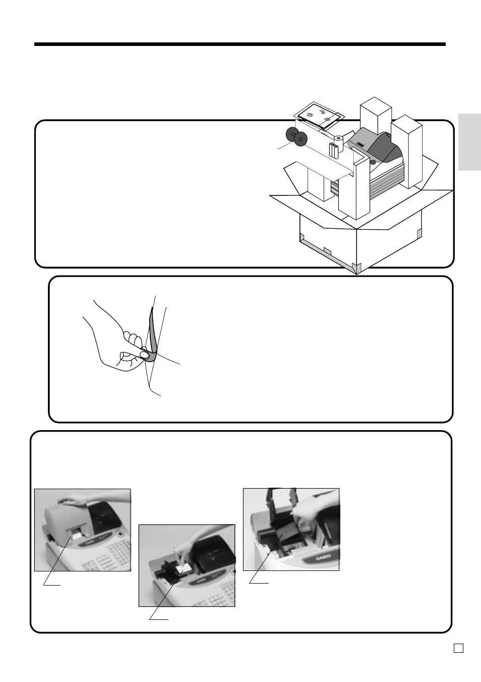 Getting started | Casio CE-T100 User Manual | Page 7 / 92