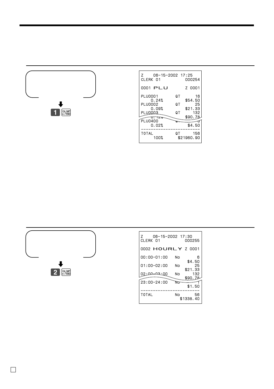 Convenient operations and setups, X mode, Z mode | 1a read, Reset, 2a read | Casio CE-T100 User Manual | Page 76 / 92