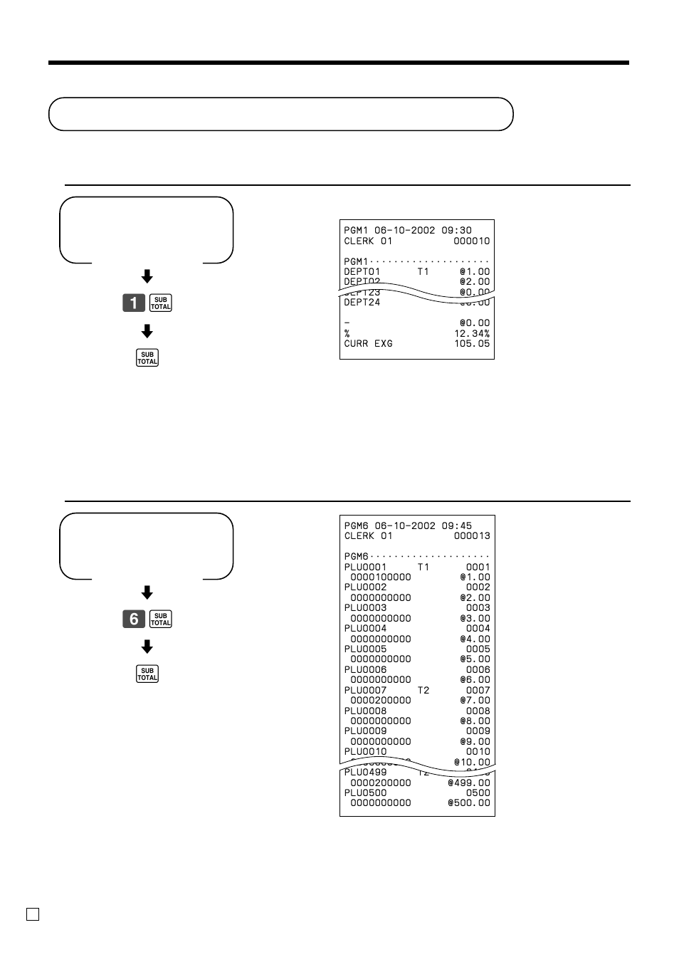Reading the cash register's program, Convenient operations and setups, Pgm mode | Casio CE-T100 User Manual | Page 80 / 92