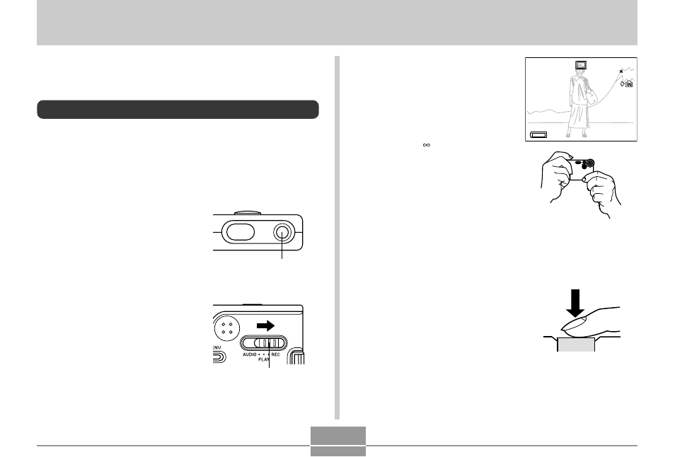 Basic image recording, Recording an image | Casio EX-M2 User Manual | Page 34 / 117