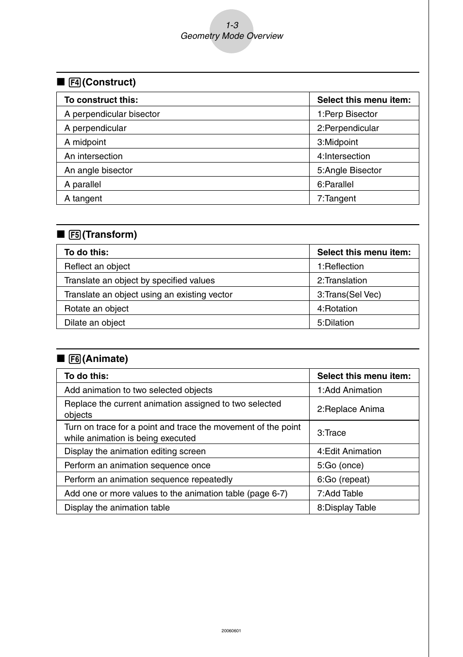 Casio Geometry User Manual | Page 5 / 70