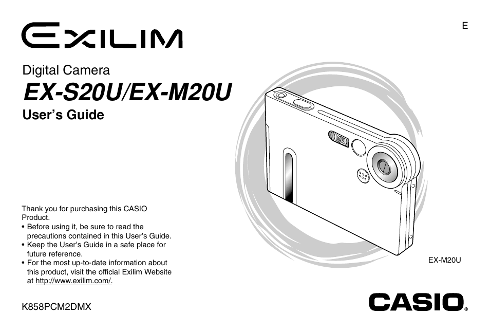 Casio EX-S20U/EX-M20U User Manual | 54 pages