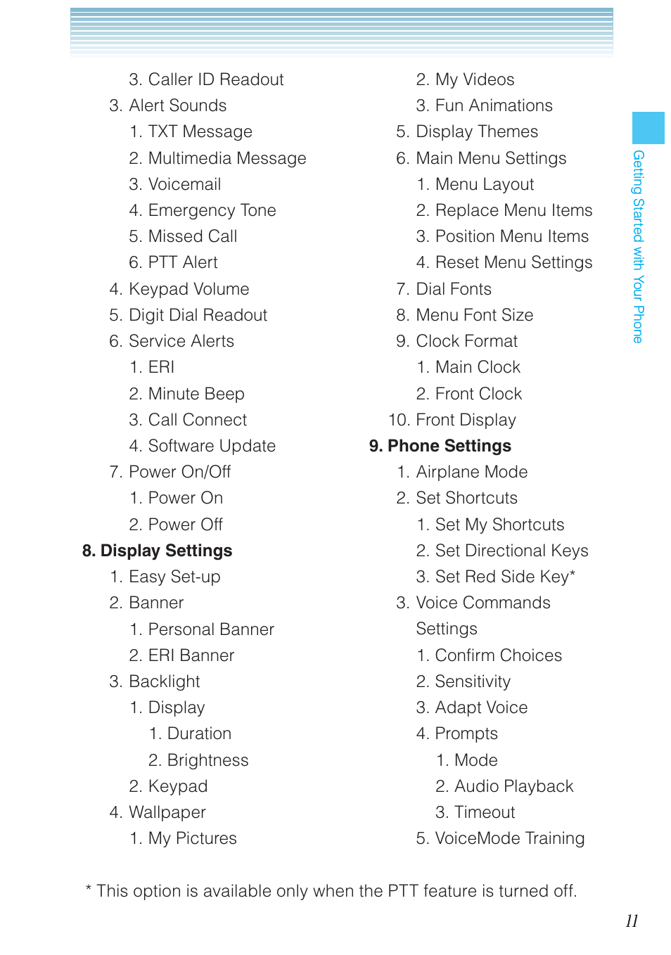 Casio G'zOne Ravine User Manual | Page 12 / 212