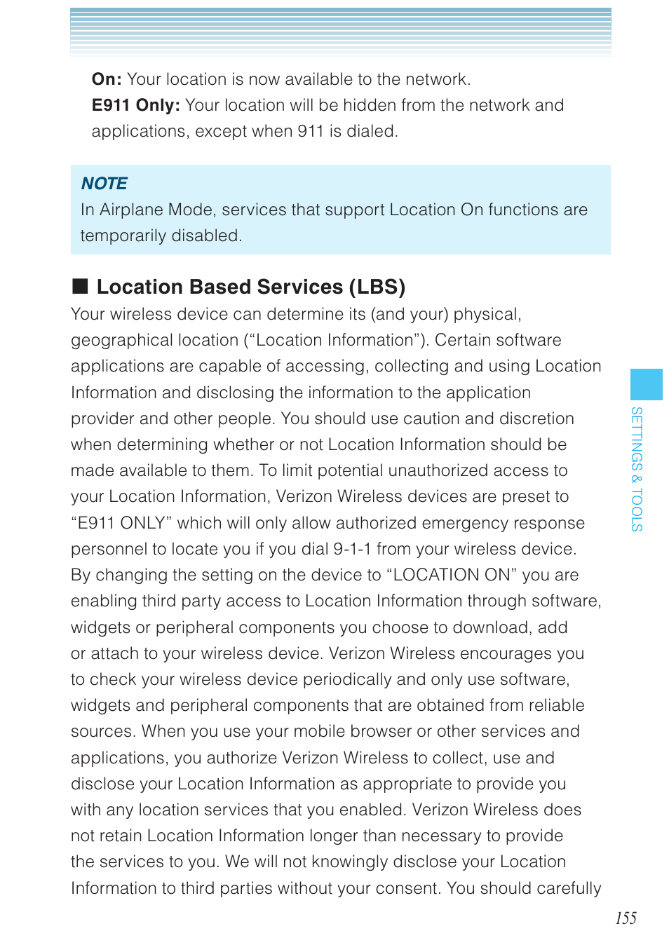 Location based services (lbs) | Casio G'zOne Ravine User Manual | Page 156 / 212