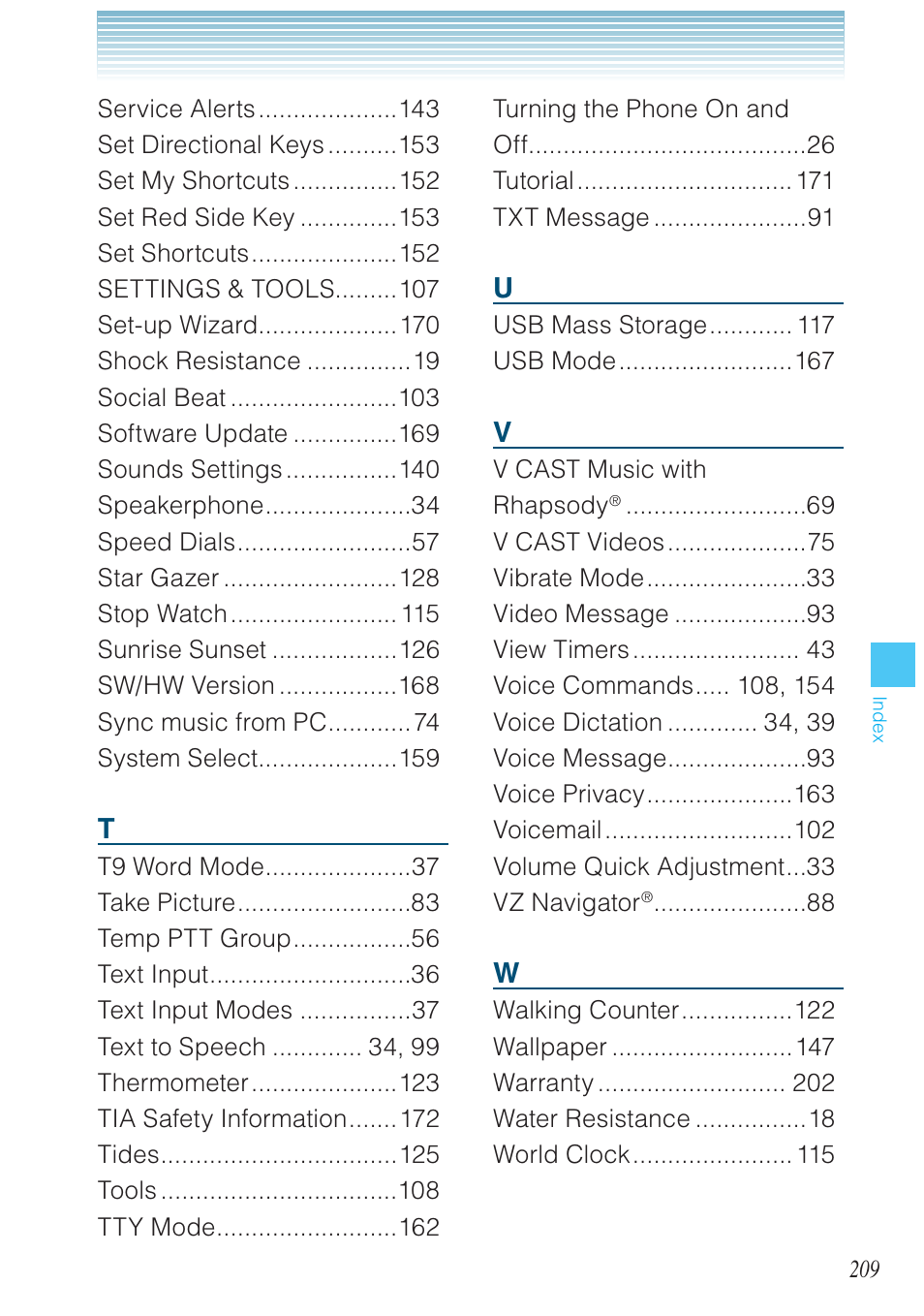 Casio G'zOne Ravine User Manual | Page 210 / 212