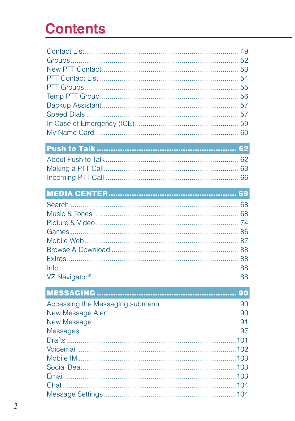 Casio G'zOne Ravine User Manual | Page 3 / 212