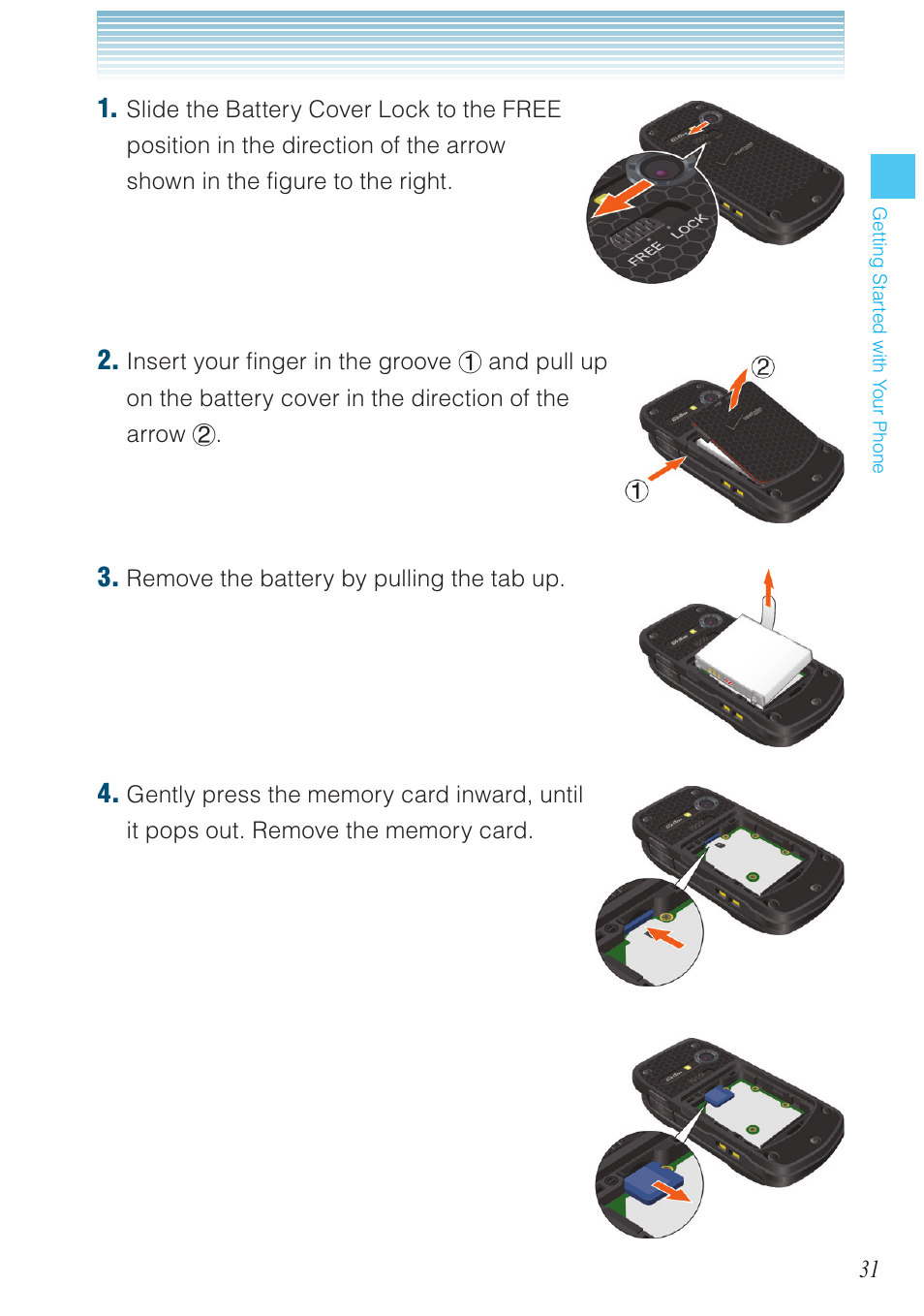 Casio G'zOne Ravine User Manual | Page 32 / 212