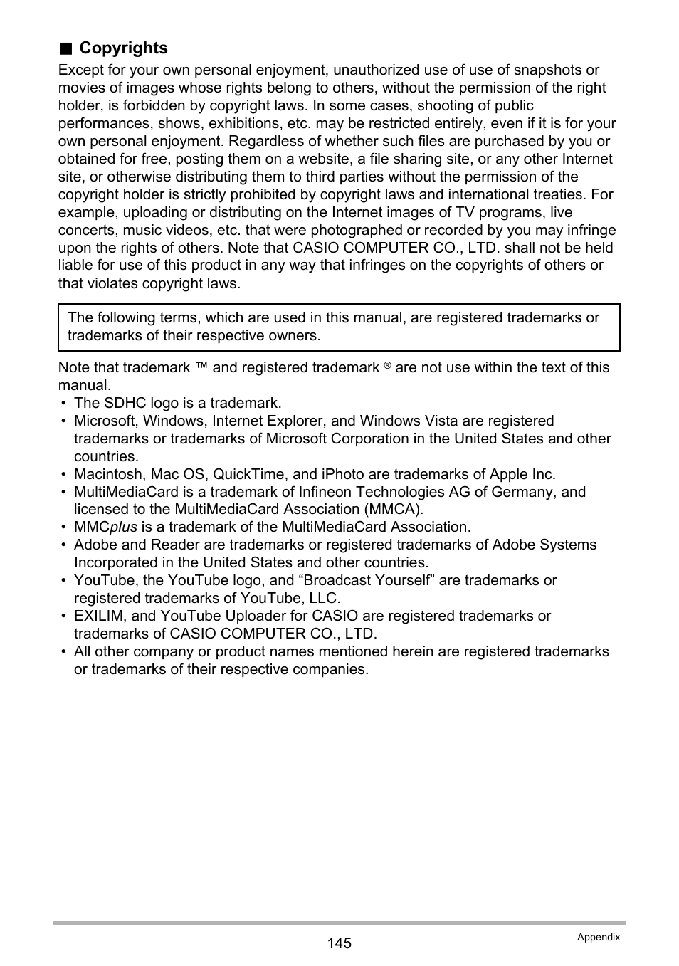 Casio EXILIM EX-FH20 User Manual | Page 145 / 176