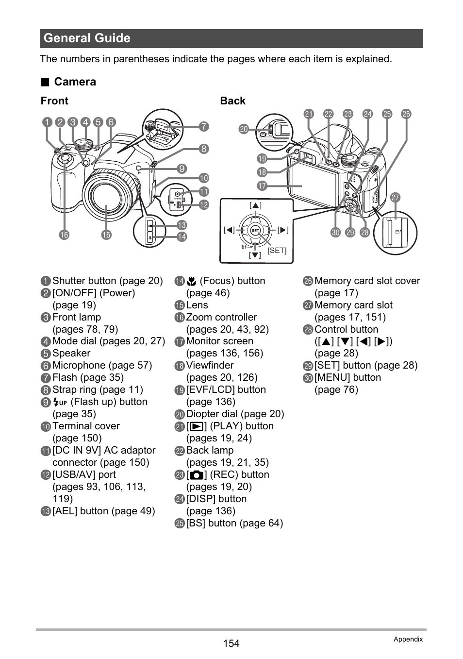 General guide | Casio EXILIM EX-FH20 User Manual | Page 154 / 176