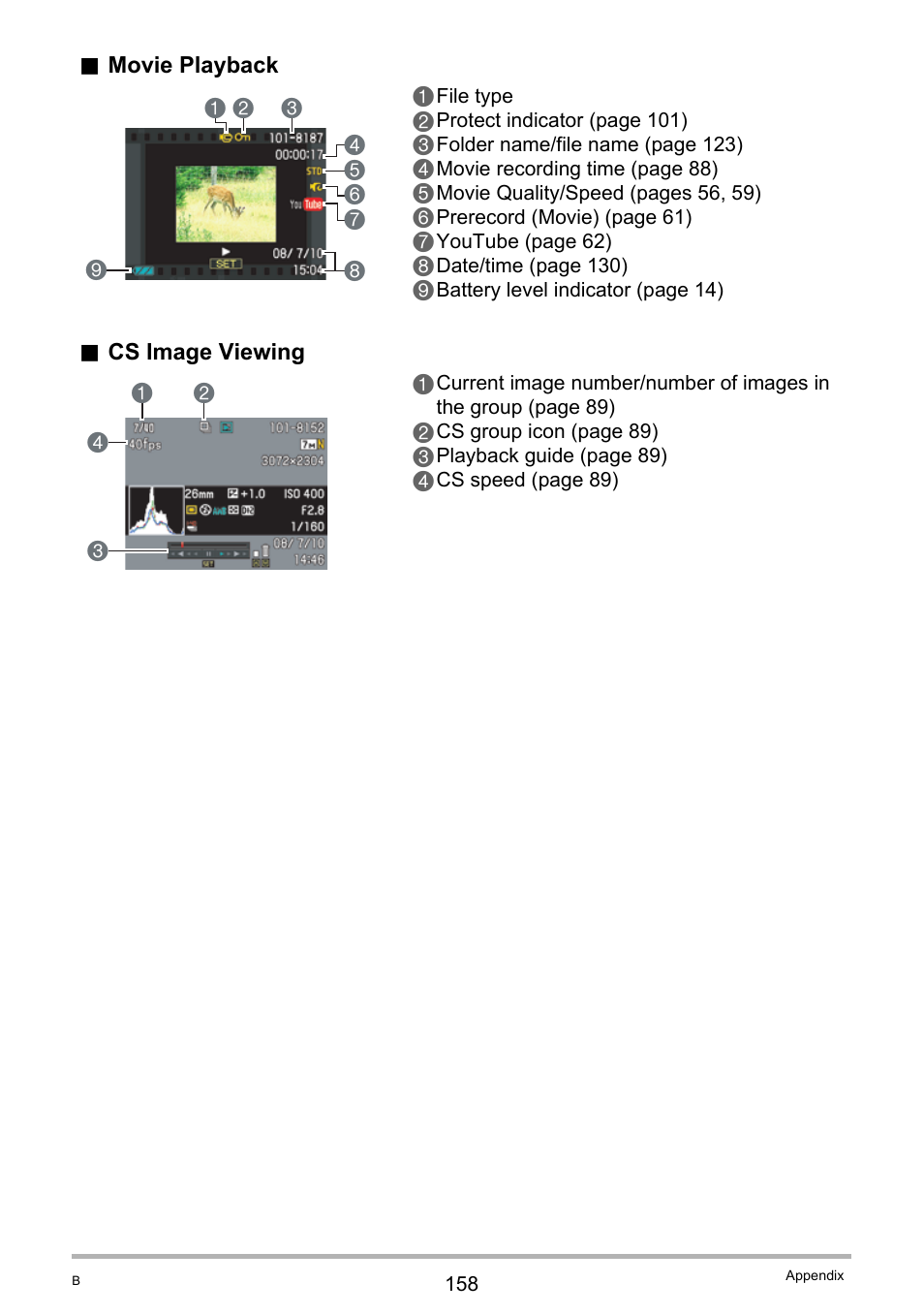 Casio EXILIM EX-FH20 User Manual | Page 158 / 176