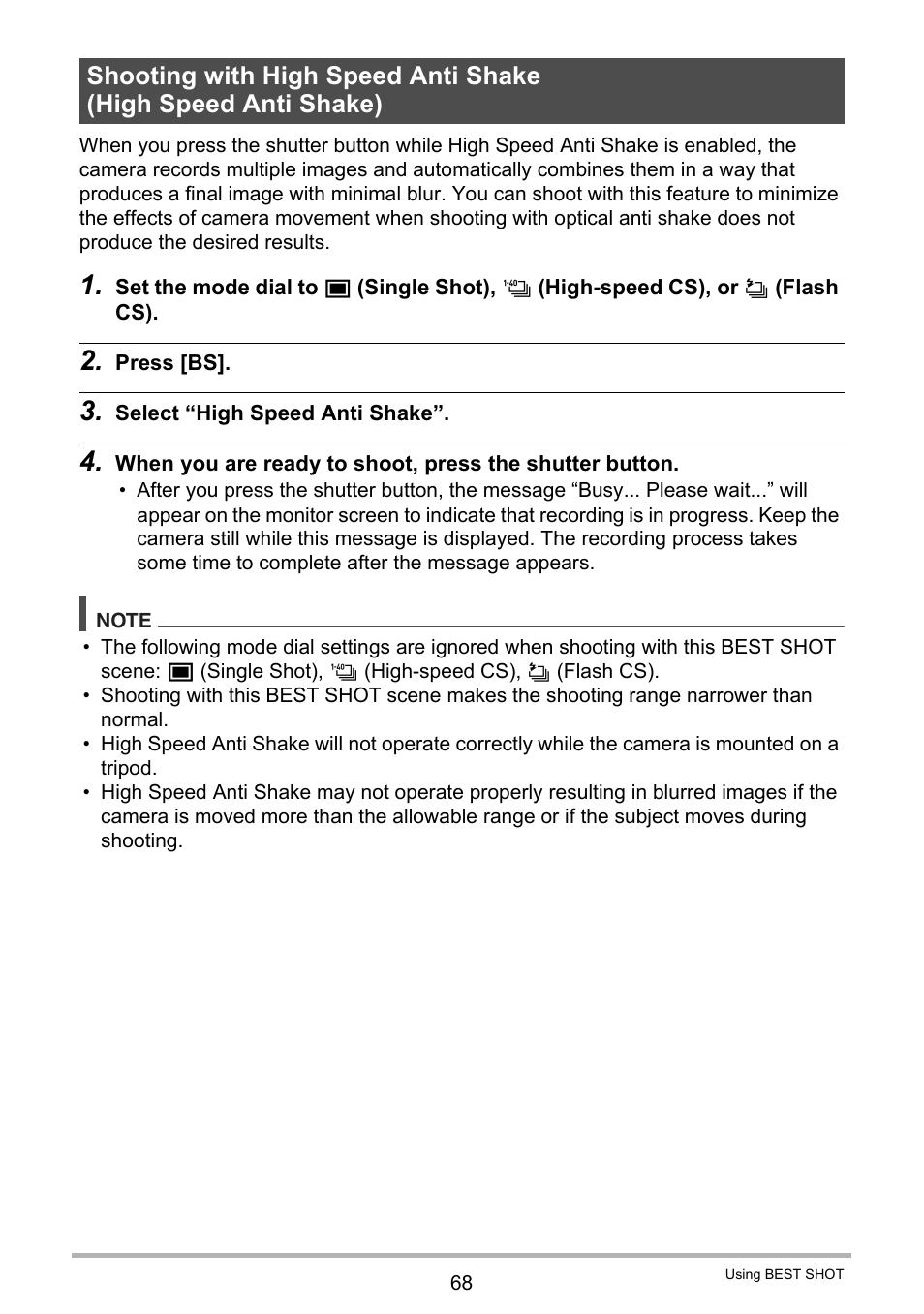 Casio EXILIM EX-FH20 User Manual | Page 68 / 176