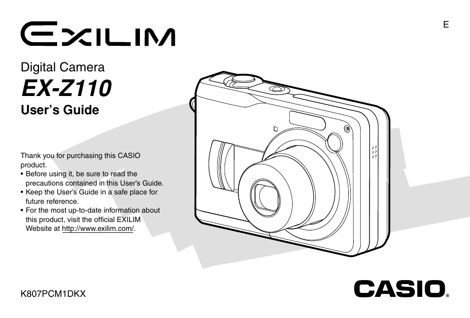 Casio EX-Z110 User Manual | 242 pages